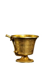 Tang Dynasty Pure Gold Stem Cup