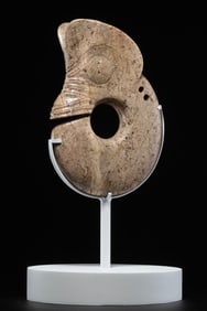 Large Chicken-Bone White Jade Zhulong (“Pig-Dragon??), Hongshan Culture