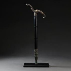 Warring States Period Gilt and Silver Inlaid Bronze Scepter
