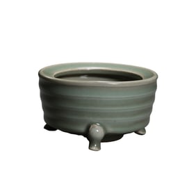 Longquan Celadon Tripod Censer
