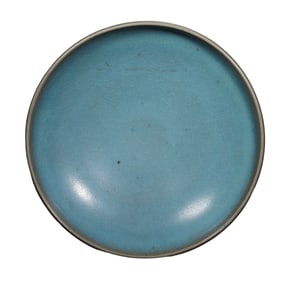 Jun Ware Sky-Blue Glazed Dish