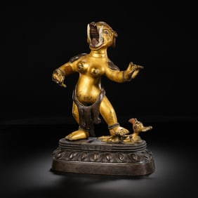 Gilt Bronze Figure from the “Six Grades Buddha Pavilion
