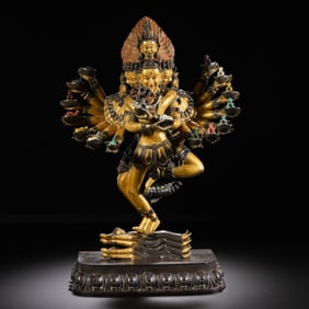 Gilt Bronze Figure from the “Six Grades Buddha Pavilion
