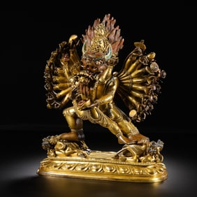 Gilt Bronze Figure from the “Six Grades Buddha Pavilion