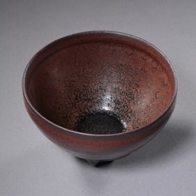 Jian Ware “Hare’s Fur?? Black-Glazed Tea Bowl, Song Dynasty