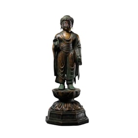 Bronze Standing Buddha Statue, Goryeo Kingdom