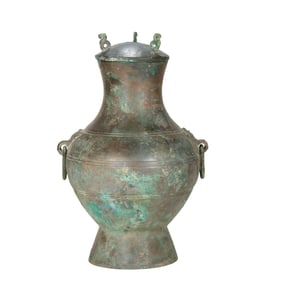 Warring States Period Bronze Vessel (Hu)