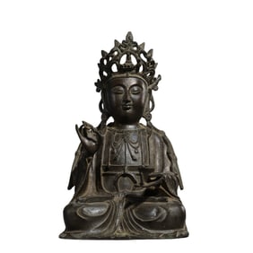 Bronze Seated Guanyin Statue, Ming Dynasty
