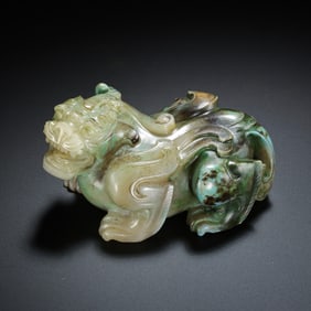 Warring States Period Hetian Jade Mythical Beast