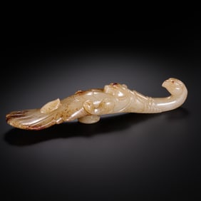 Warring States Period Hetian Jade Belt Hook