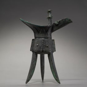 Western Zhou Bronze Jue with Taotie Motif