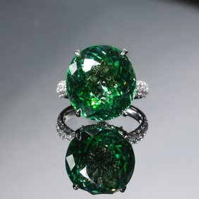 Emerald and Diamond Ring