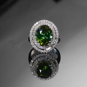 Emerald and Diamond Ring