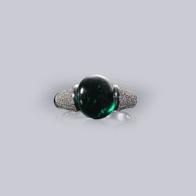 Emerald and Diamond Ring