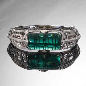 Emerald and Diamond Bracelet
