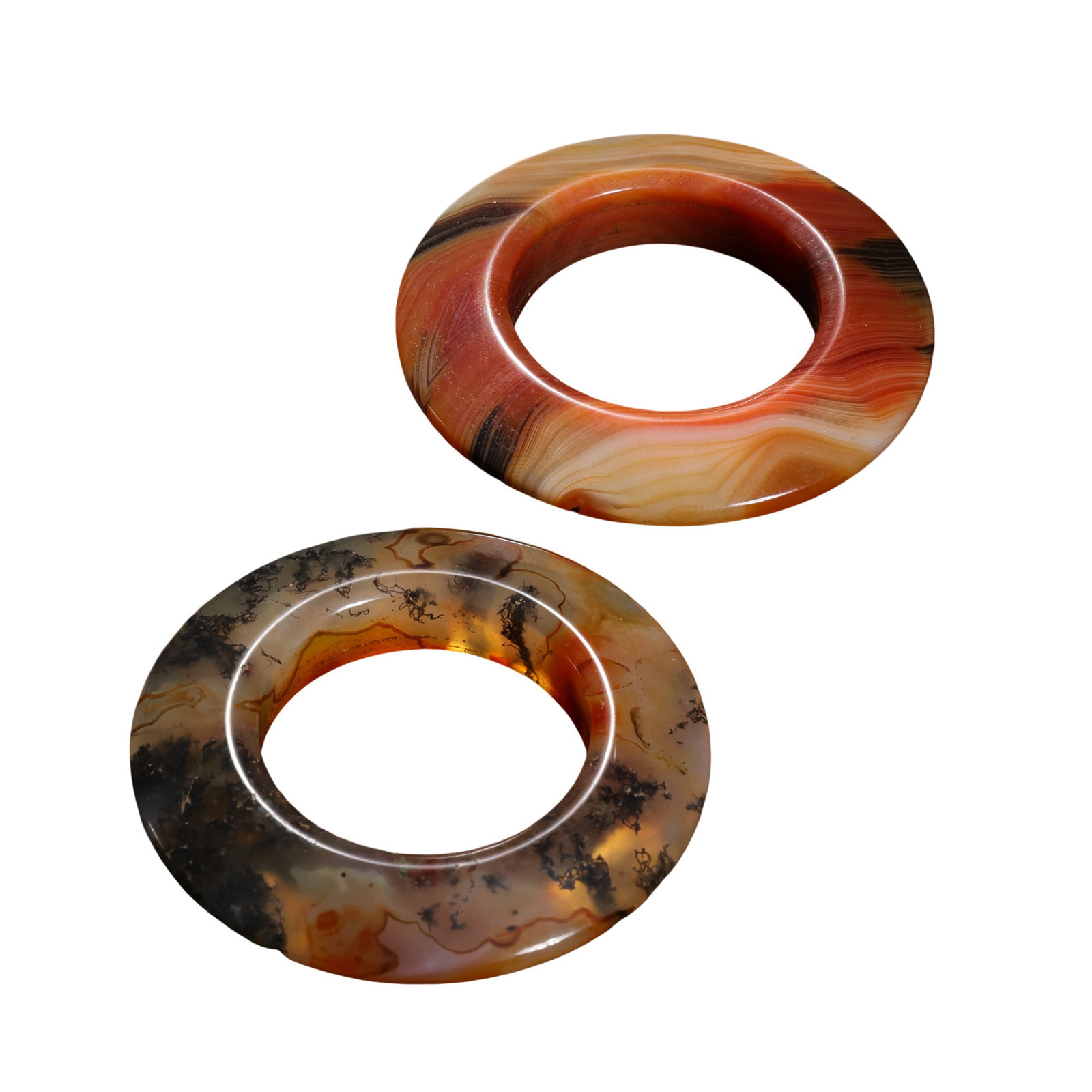 A Group of Two Chinese Warring States Agate Rings (1 of 8)
