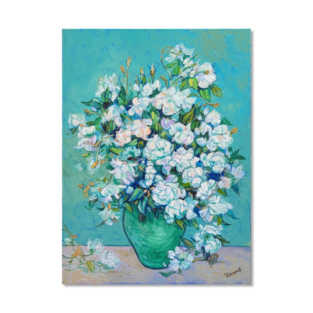 VINCENT VAN GOGH (1853-1890), ATTRIBUTED TO, OIL ON CANVAS: Signed (lower right) Image Dimensions: 28 3/4 x 21 1/4 in (73 x 54 cm) This painting comes with COA. Vincent van Gogh's still lifes occupy a crucial position within his artistic development, serving a