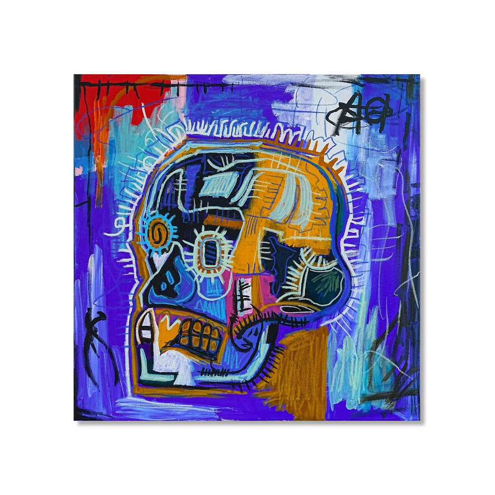 JEAN-MICHEL BASQUIAT (1960-1988), ATTRIBUTED TO, ACRYLIC AND OILSTICK ON CANVAS (1 of 3)
