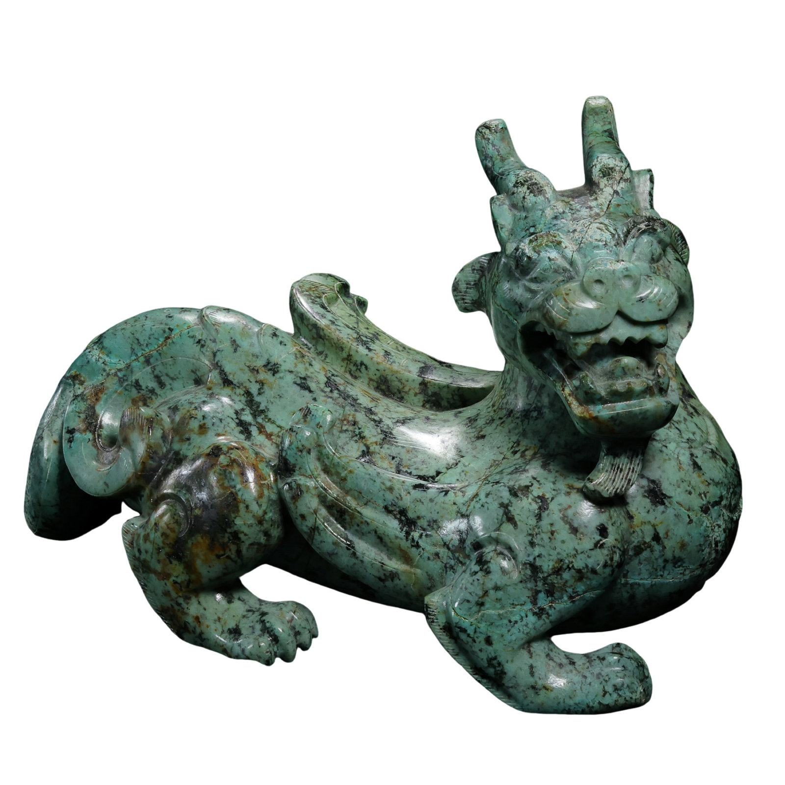 Chinese Warring States Period Turquoise Mythical Beast (1 of 10)