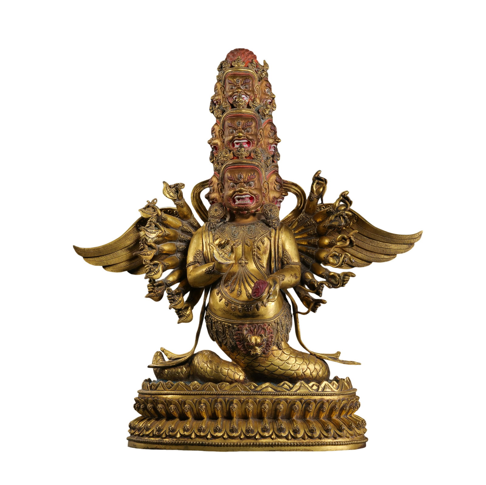 15th-Century Tibetan Gilt-Bronze Standing Buddhist Deity (1 of 12)