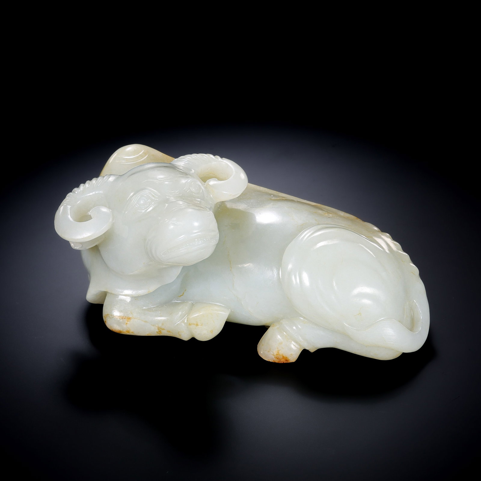 Qing Dynasty Hetian Jade Recumbent Ox (1 of 10)