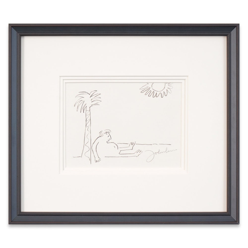 JOHN LENNON SIGNED SKETCH (1 of 1)