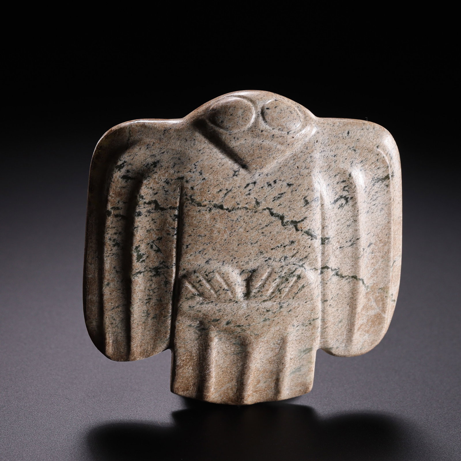 Neolithic Hongshan Culture River Jade Bird-Form Pendant (1 of 8)