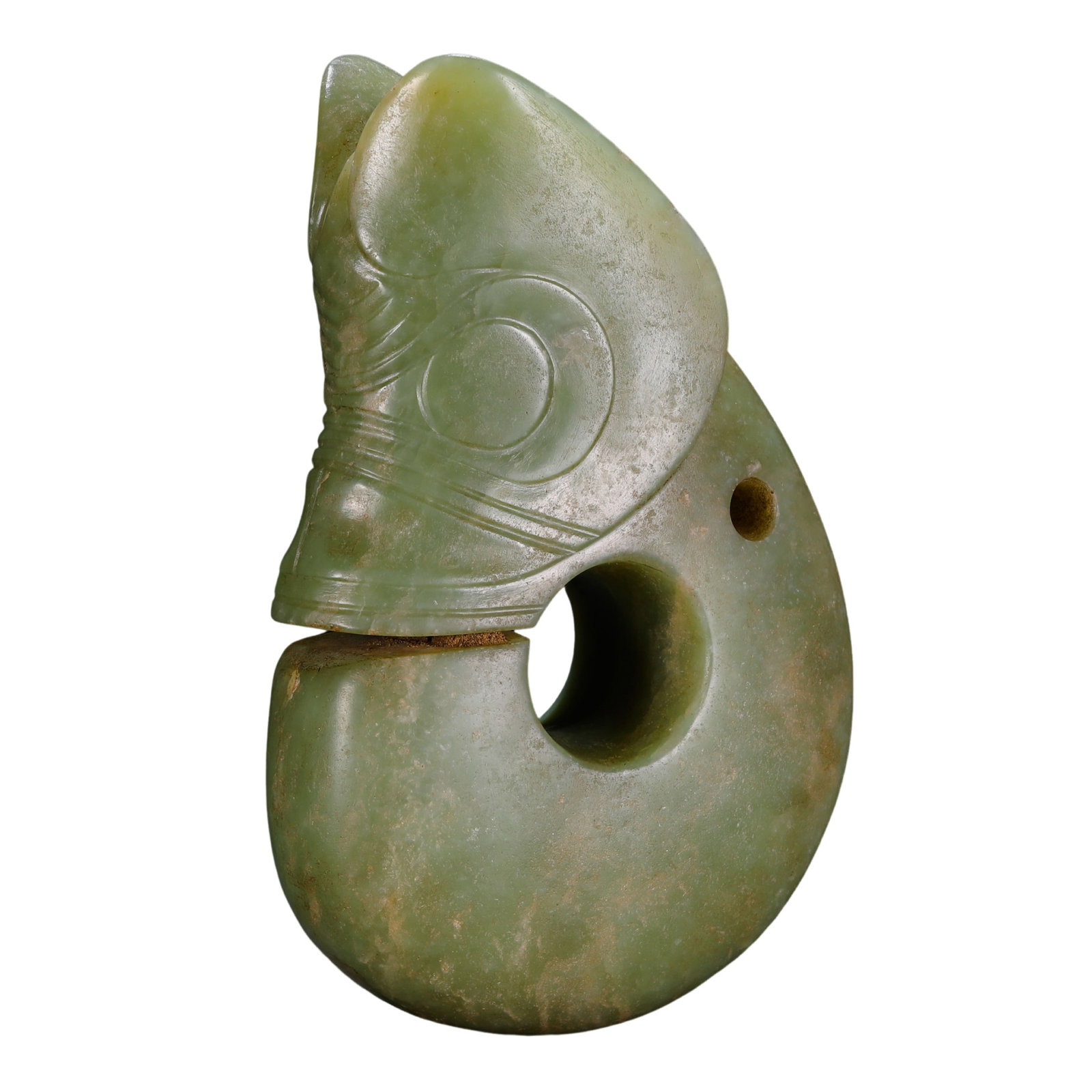 Neolithic Hongshan Culture Hemo Jade Pig-Dragon (1 of 7)