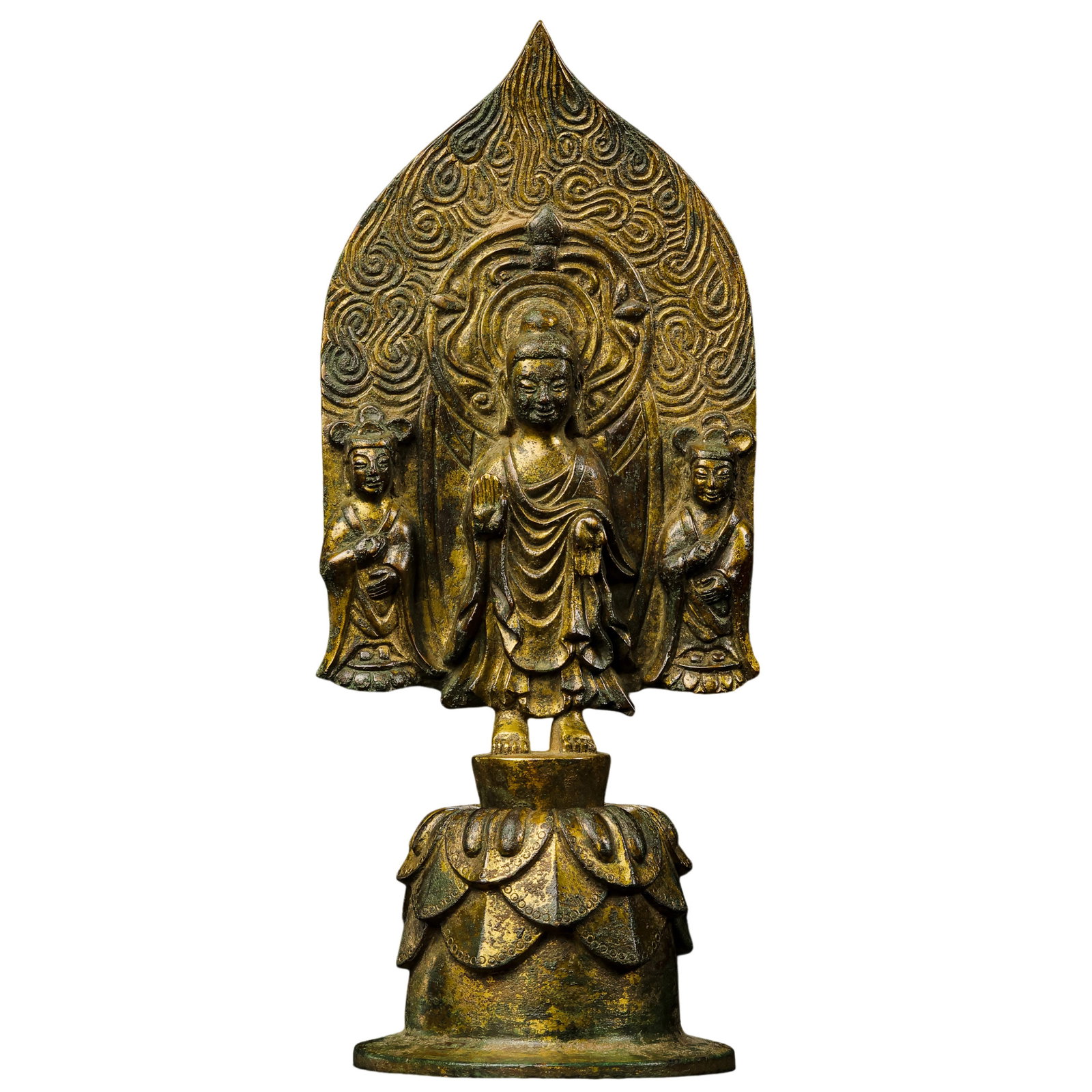 Gilt-Bronze Standing Shakyamuni Buddha, Northern Wei Dynasty (1 of 10)