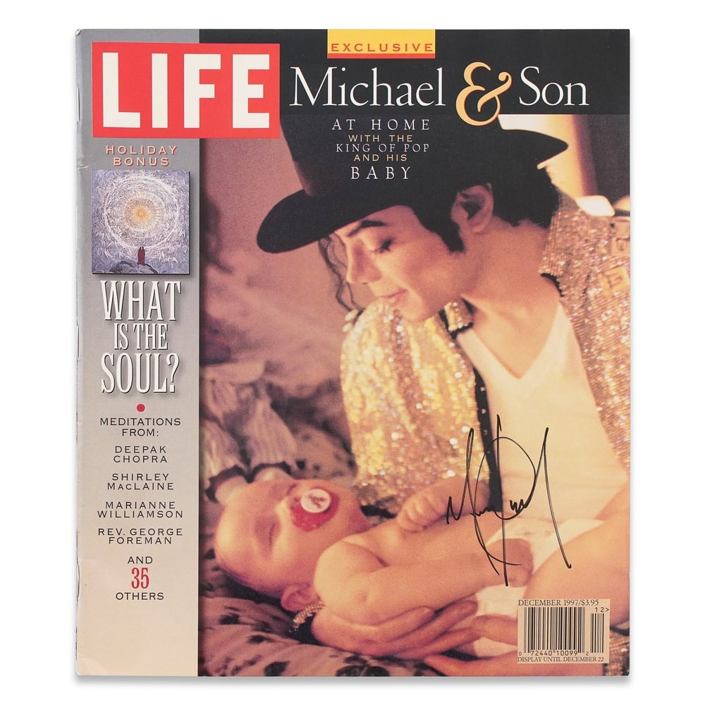 MICHAEL JACKSON SIGNED "LIFE" MAGAZINE (1 of 3)
