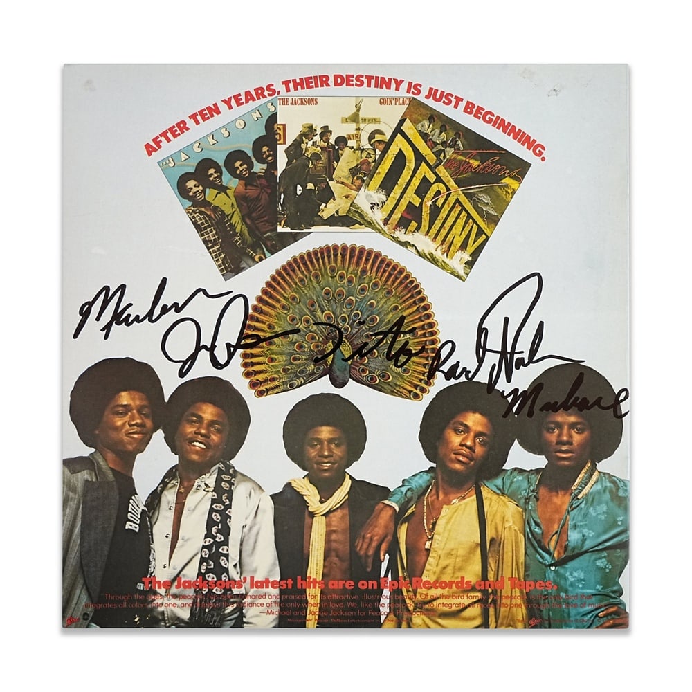 THE JACKSONS FULLY SIGNED "DESTINY" CONCERT TOUR PROGRAM (1979) (1 of 3)