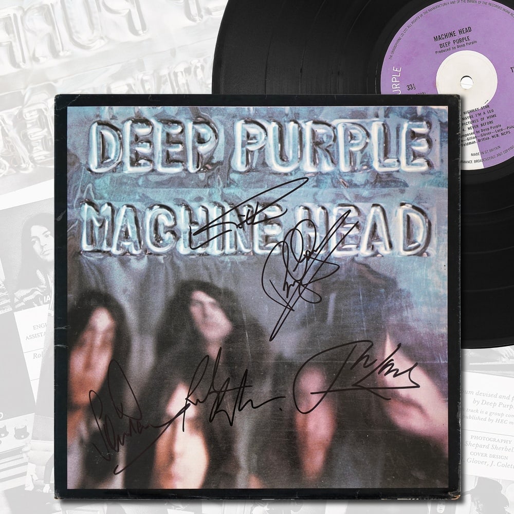 DEEP PURPLE FULLY SIGNED "MACHINE HEAD" LP (1 of 5)