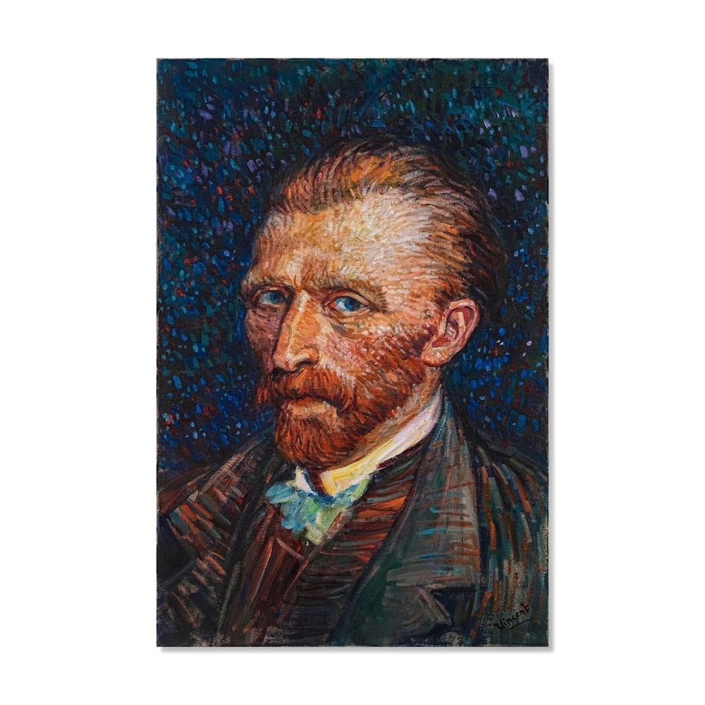 VINCENT VAN GOGH (1853-1890), ATTRIBUTED TO, OIL ON CANVAS: Signed (lower right) Image Dimensions: 30 x 20 in (76.2 x 50.8 cm) This painting comes with COA. Vincent van Gogh's self-portraits stand among the most psychologically charged works in modern art, ser