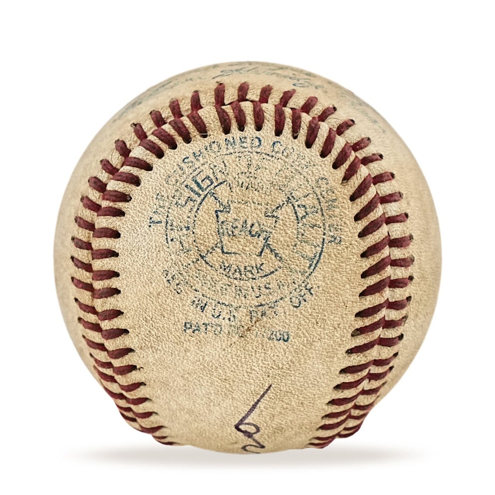 SHOELESS JOE JACKSON SIGNED BASEBALL - 2