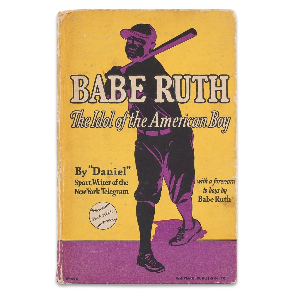 BABE RUTH SIGNED BABE RUTH: THE IDOL OF THE AMERICAN BOY