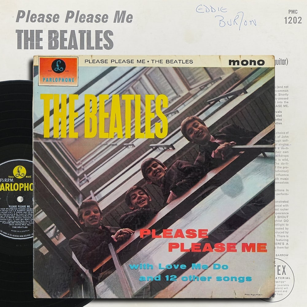 THE BEATLES FULLY SIGNED "PLEASE PLEASE ME" UK FIRST PRESSING MONO LP (1 of 7)
