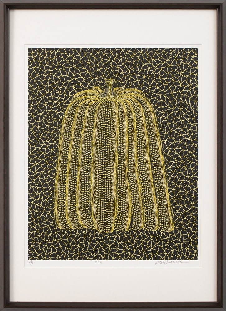 YAYOI KUSAMA (B.1929), SILKSCREEN PRINT: Signed (lower right) Image Dimensions: 22 3/4 x 18 in (57.7 x 45.7 cm) Framed Dimensions: 32 x 23 1/4 in (81.2 x 59 cm) Yayoi Kusama (b. 1929) stands as one of the most iconic and influential female a