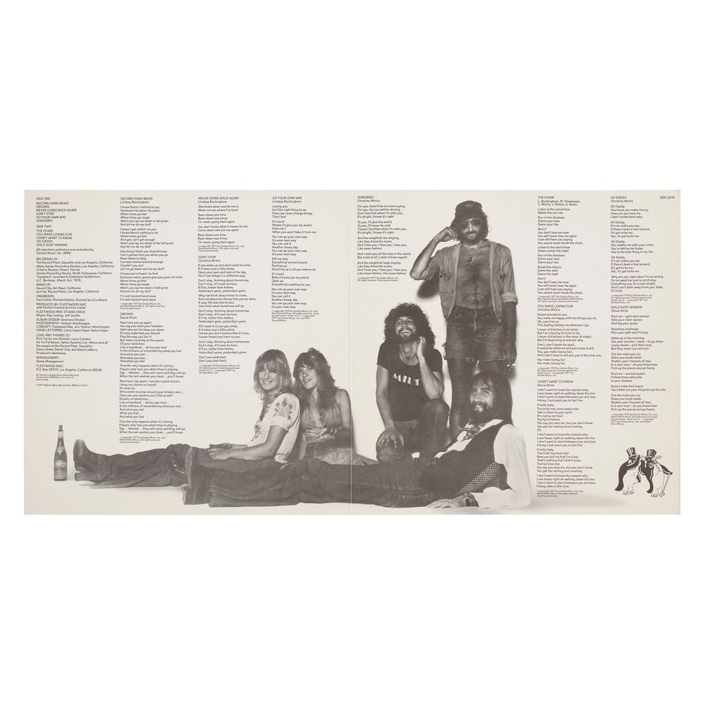 FLEETWOOD MAC FULLY SIGNED "RUMOURS" LP - 4