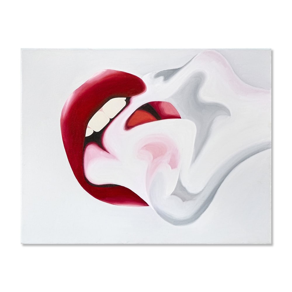TOM WESSELMANN (1931-2004), ATTRIBUTED TO, OIL ON CANVAS: Signed (verso) Image Dimensions: 21 5/8 x 27 1/2 in (55 x 70 cm) This painting comes with COA. Tom Wesselmann (1931-2004) was a central figure in postwar American Pop Art, developing a distinctive