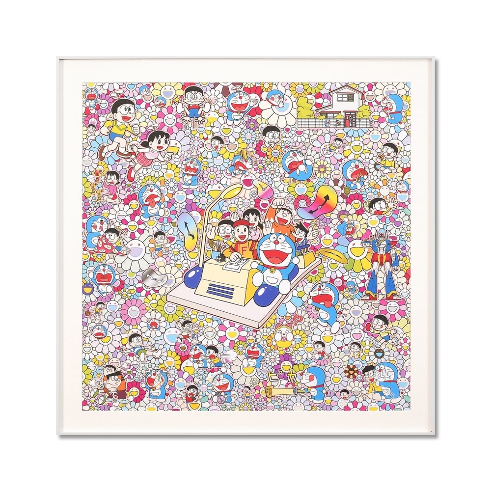 TAKASHI MURAKAMI (B.1962), OFFSET LITHOGRAPH: Signed (lower right) Image Dimensions: 27 3/8 x 27 3/8 in (69.5 x 69.5 cm) Takashi Murakami (b. 1962), widely regarded as the foremost figure of contemporary Japanese art, has redefined the global