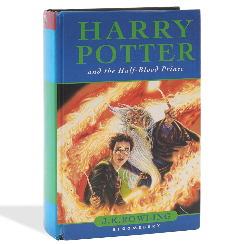 J. K. ROWLING SIGNED "HARRY POTTER AND THE HALF-BLOOD PRINCE" FIRST EDITION: 8 x 5 3/8 in (20.4 x 13.5 cm) Signed on the title page by J. K. Rowling, this copy of Harry Potter and the Half-Blood Prince is a First Edition, published by Bloomsbury Publishing in 2005. Widely rega