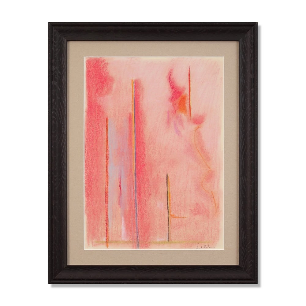 HELEN FRANKENTHALER (1928-2011), ATTRIBUTED TO, PASTEL ON PAPER: Signed (lower right) Image Dimensions: 22 1/8 x 16 in (56.1 x 40.5 cm) Framed Dimensions: 29 5/8 x 23 1/2 in (75.1 x 59.6 cm) This painting comes with COA. Helen Frankenthaler was one of the most