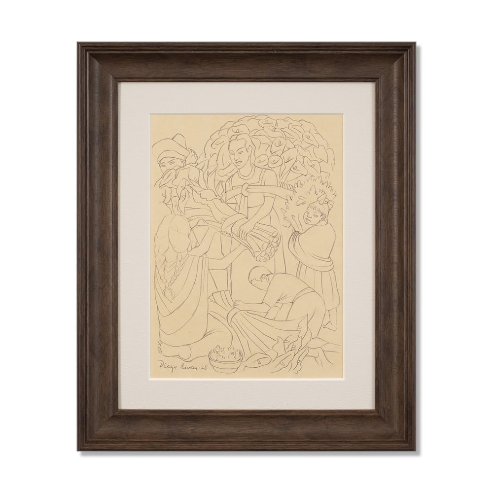 DIEGO RIVERA (1886-1957), ATTRIBUTED TO, PENCIL ON PAPER (1 of 3)