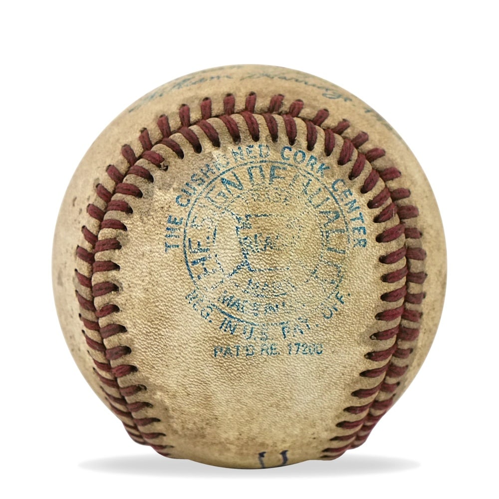 BABE RUTH SIGNED BASEBALL - 4