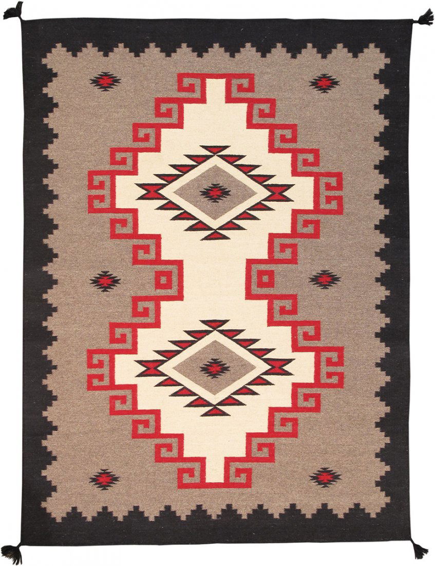 Hand-Woven Navajo Style Area Rug (1 of 5)