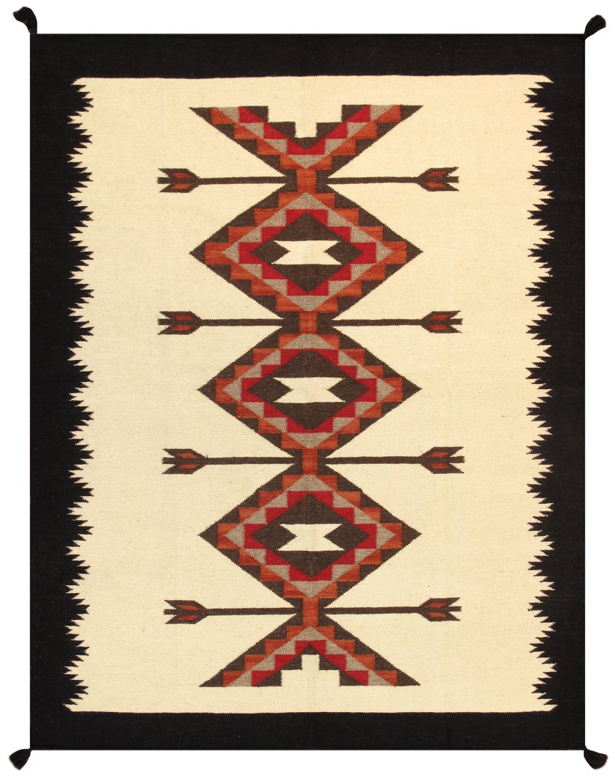Navajo Style Area Rug-5'2" x 6'8" (1 of 4)