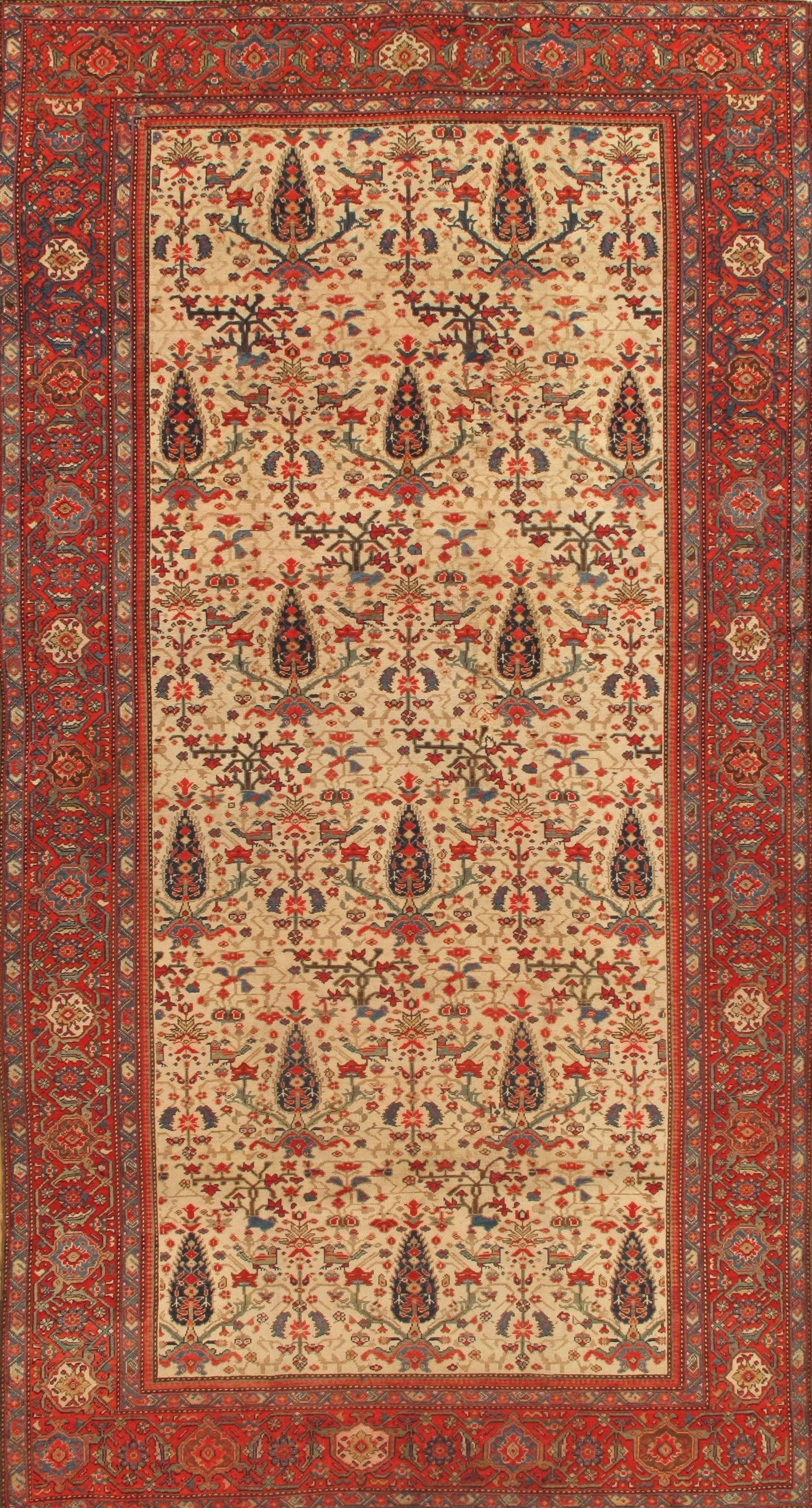Antique Persian Hamadan Gallery Carpet, 7' 8'' X 14'11'' (1 of 1)