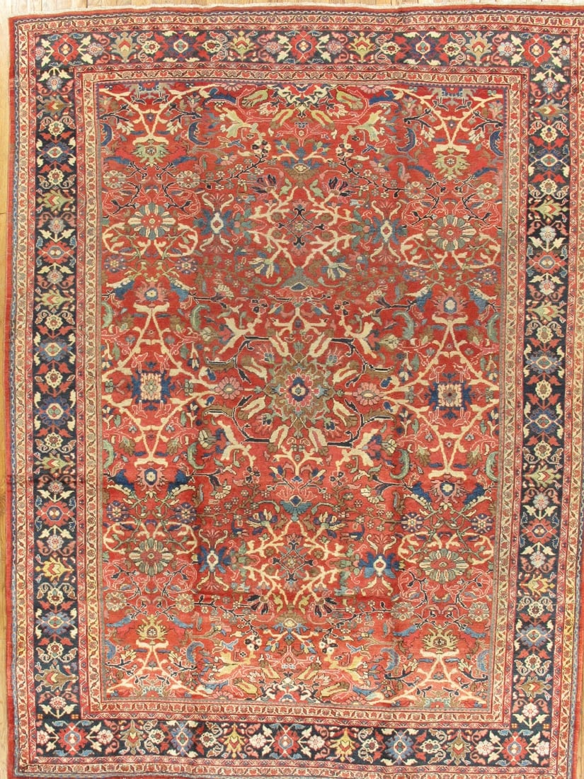 Fine Antique Mahal Hand-Crafted Carpet, West Persia, 10' 5'' X 14' 0'' (1 of 1)