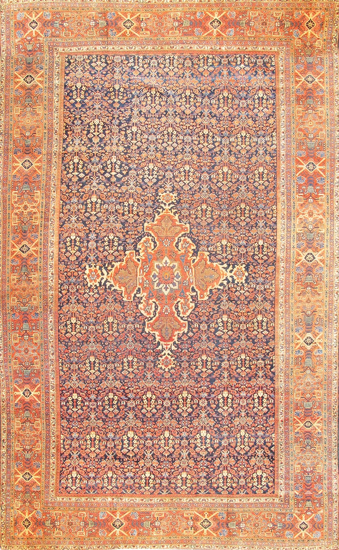 Impressive Antique Sultanabad Medallion Carpet, West Persia, 12' 5'' X 20' 2'' (1 of 1)