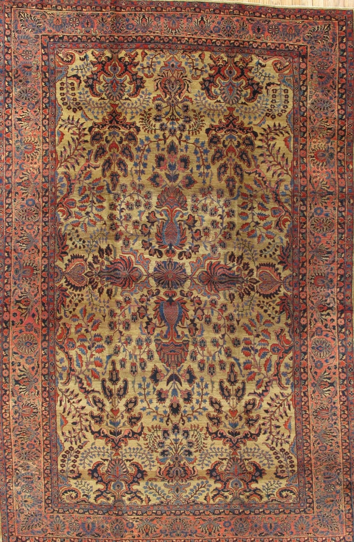 Antique Sarouk Carpet, Central Persia, 8' 9'' X 13' 9'' (1 of 1)